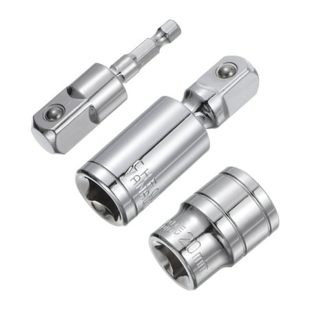 Uxcell 1/2 Drive 20mm Shallow Socket Swivel Joints Hex Shank Impact Driver Adaptor Set
Uxcell 1/2 Drive 20mm Shallow Socket Swivel Joints Hex Shank Impact Driver Adaptor Set