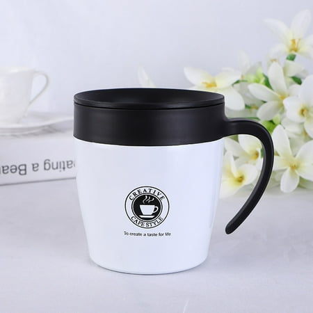 amousa Stainless Steel Coffee Mug Insulated Double Wall Water Cup With Lid
