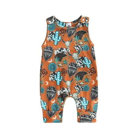 Western Baby Boys Girls Summer Casual Jumpsuit Sleeveless Cartoon Cow Print Newborn Romper Clothes
Western Baby Boys Girls Summer Casual Jumpsuit Sleeveless Cartoon Cow Print Newborn Romper Clothes