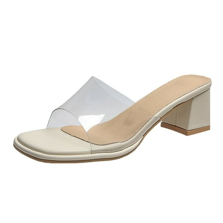 A0624 sandals for Women Fashion Summer Women Sandals Medium Heel Chunky Heel Transparent Strap Open Toe PU
A0624 sandals for Women Fashion Summer Women Sandals Medium Heel Chunky Heel Transparent Strap Open Toe PU