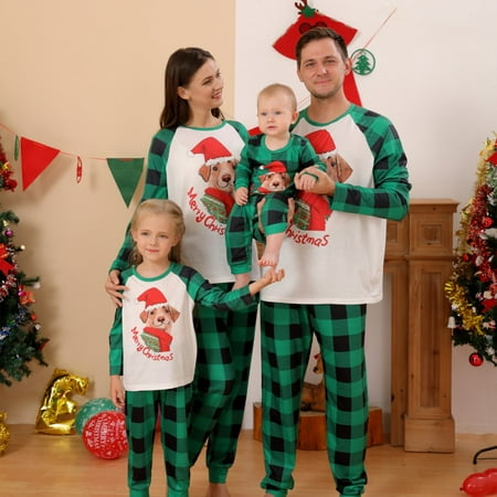 URMAGIC Matching Family Christmas Pajamas Sets Xmas Pyjamas with Cute Dog and Plaid Printed Long Sleeve Tee and Bottom Loungewear Sleepwear
URMAGIC Matching Family Christmas Pajamas Sets Xmas Pyjamas with Cute Dog and Plaid Printed Long Sleeve Tee and Bottom Loungewear Sleepwear