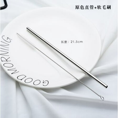 Reusable Color Metal Straws Set Cleaning Brush 304 Stainless Steel Straws Cleaning Brush Set Party Bar Accessories
Reusable Color Metal Straws Set Cleaning Brush 304 Stainless Steel Straws Cleaning Brush Set Party Bar Accessories