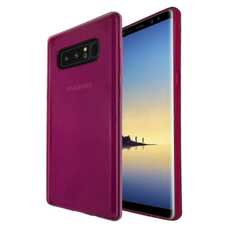 [해외] MUNDAZE Pink Candy Skin Flexible TPU Case For Samsung Galaxy Note 8 Phone