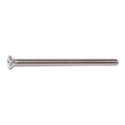 #10-24 x 3 18-8 Stainless Phillips Oval Head Machine Screws (10 pcs.)