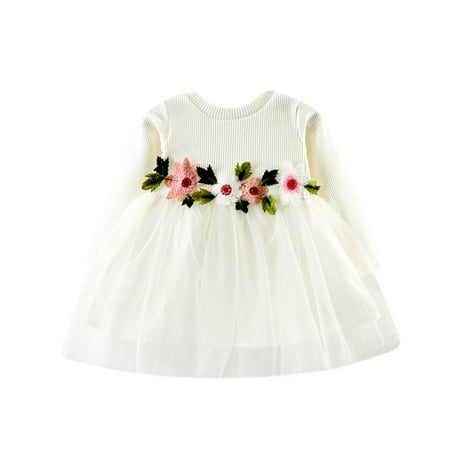 QWERTYU Newborn Infant Baby Fall Winter Dresses Tulle Tutu Floral Sundress Long Sleeve Dress for Girls 0-24M 80/8
QWERTYU Newborn Infant Baby Fall Winter Dresses Tulle Tutu Floral Sundress Long Sleeve Dress for Girls 0-24M 80/8