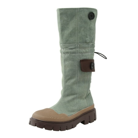 Quealent Boots for Women with Heel Knee High Thick No Heels Over Knee Pleated Suede Long Boots Boots for Women Knee High Denim Female Shoes Blue 7.5
Quealent Boots for Women with Heel Knee High Thick No Heels Over Knee Pleated Suede Long Boots Boots for Women Knee High Denim Female Shoes Blue 7.5