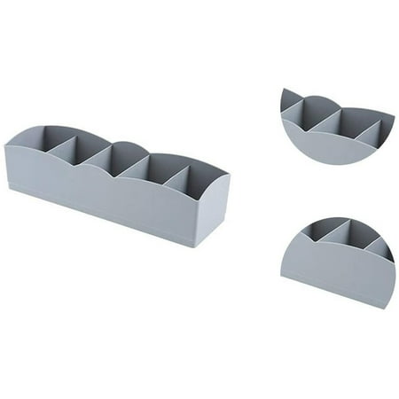 Plastic Organizer Tie Bra Socks Cosmetic Drawer Storage Boxes Divider Multifunction Container(Gray)
Plastic Organizer Tie Bra Socks Cosmetic Drawer Storage Boxes Divider Multifunction Container(Gray)