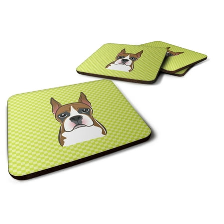 Carolines Treasures BB1285FC Checkerboard Lime Green Boxer Foam Coaster Set of 4 3 1/2 x 3 1/2 multicolor
Carolines Treasures BB1285FC Checkerboard Lime Green Boxer Foam Coaster Set of 4 3 1/2 x 3 1/2 multicolor