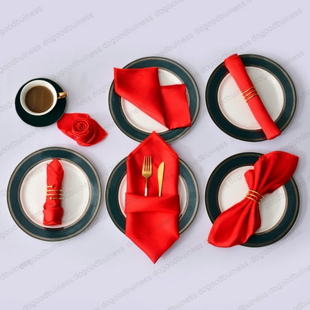 Touiyu 6pcs 20 x20 Resuable Napkins Satin Polyester Napkin Handkerchief Cloth Diner Banquet Wedding Party Home Decorations 50cm*50cm(red)(the product quality is very good)
Touiyu 6pcs 20 x20 Resuable Napkins Satin Polyester Napkin Handkerchief Cloth Diner Banquet Wedding Party Home Decorations 50cm*50cm(red)(the product quality is very good)