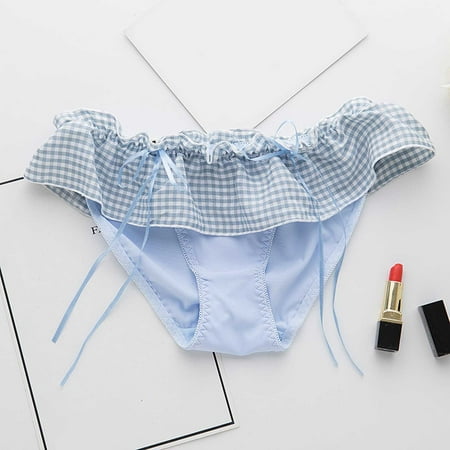 TANGNADE Underwear Women Cute Plaid Lace Bow Briefs Low Waist Ladies Panties Underwear
TANGNADE Underwear Women Cute Plaid Lace Bow Briefs Low Waist Ladies Panties Underwear