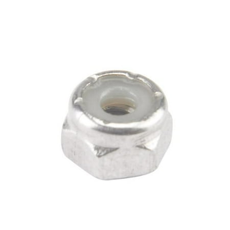 829712 8-32 in. Nylon Insert Lock Nut Stainless Steel - Box of 100