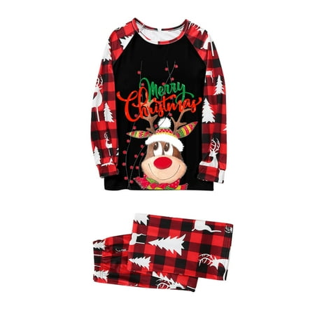 Sanfanil Christmas Pjs Deer Plaid Print Long Sleeve T Shirt Top And Pants Xmas Sleepwear Holiday Family Matching Pajamas Outfit
Sanfanil Christmas Pjs Deer Plaid Print Long Sleeve T Shirt Top And Pants Xmas Sleepwear Holiday Family Matching Pajamas Outfit