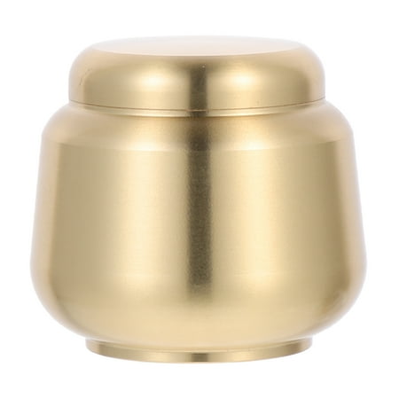 FRCOLOR Copper Round Mini Ashes Urn Simple Decorative Copper Ashes Storage Jar
FRCOLOR Copper Round Mini Ashes Urn Simple Decorative Copper Ashes Storage Jar