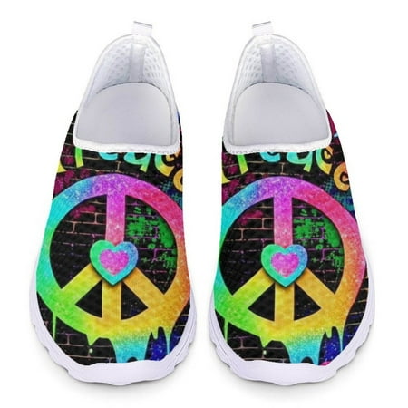 Summer New Women s Casual Flat Shoes Hot ic Colorful Peace and Love Printed Mesh Sneakers Soft Lightweight Nurse Shoes
Summer New Women s Casual Flat Shoes Hot ic Colorful Peace and Love Printed Mesh Sneakers Soft Lightweight Nurse Shoes