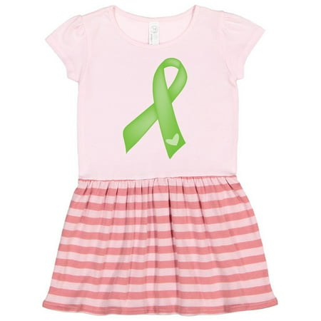 Inktastic Lime Green Awareness Ribbon Gift Toddler Girl Dress