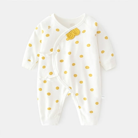Breampot Baby Jumpsuit Newborn Baby Wave Dot Cotton Boneless Clothes Newborn Ears Boys And Girls Climbing Clothes Yellow
Breampot Baby Jumpsuit Newborn Baby Wave Dot Cotton Boneless Clothes Newborn Ears Boys And Girls Climbing Clothes Yellow