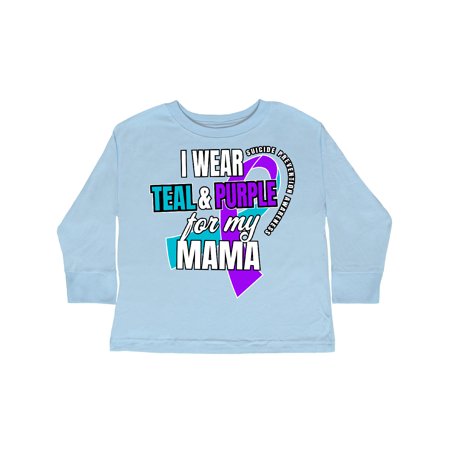 Inktastic Suicide Prevention I Wear Teal and Purple for My Mama Gift Toddler Boy or Toddler Girl Long Sleeve T-Shirt
Inktastic Suicide Prevention I Wear Teal and Purple for My Mama Gift Toddler Boy or Toddler Girl Long Sleeve T-Shirt