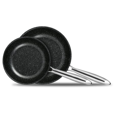 homgeek Frying Pan Set Nonstick Skillet Made of 410 Stainless Steel with Professional Nonstick Coating Induction Compatible Bottom and Ergonomic Heat Insulation Handles 8 and 10 Inches
homgeek Frying Pan Set Nonstick Skillet Made of 410 Stainless Steel with Professional Nonstick Coating Induction Compatible Bottom and Ergonomic Heat Insulation Handles 8 and 10 Inches