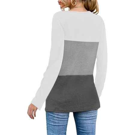 Pianpianzi Long Scrub Womens under Wear Packs Silk Shirt Dress Women s V-Neck Loose Solid Long-Sleeve Summer Shirt Color Matching Tops Blouse
Pianpianzi Long Scrub Womens under Wear Packs Silk Shirt Dress Women s V-Neck Loose Solid Long-Sleeve Summer Shirt Color Matching Tops Blouse