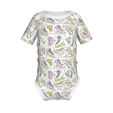 Coaee Pink skates for Soft Baby Short-Sleeve Bodysuit Baby Climbing Clothes Baby Girls Boys Bodysuit Romper-3 Months
Coaee Pink skates for Soft Baby Short-Sleeve Bodysuit Baby Climbing Clothes Baby Girls Boys Bodysuit Romper-3 Months