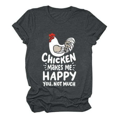 Womens Work Tops Short Sleeve Out Blouse Farmer Funny Letter Print Shirt T-Shirt Tops Maternity Shirts Dark Gray XL
Womens Work Tops Short Sleeve Out Blouse Farmer Funny Letter Print Shirt T-Shirt Tops Maternity Shirts Dark Gray XL