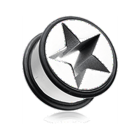 Nova Star Solid Steel No Flare Ear Gauge Tunnel Plug