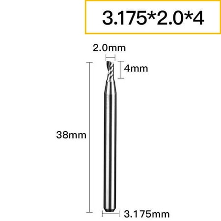 RANMEI Shank diameter 3.175mm single edge spiral milling cutter CNC engraving end mill
RANMEI Shank diameter 3.175mm single edge spiral milling cutter CNC engraving end mill