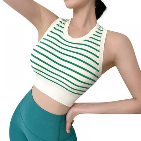 Summer Women s Professional Striped Vest Seamless Comfortable Sports Bra with Removable Pads
Summer Women s Professional Striped Vest Seamless Comfortable Sports Bra with Removable Pads