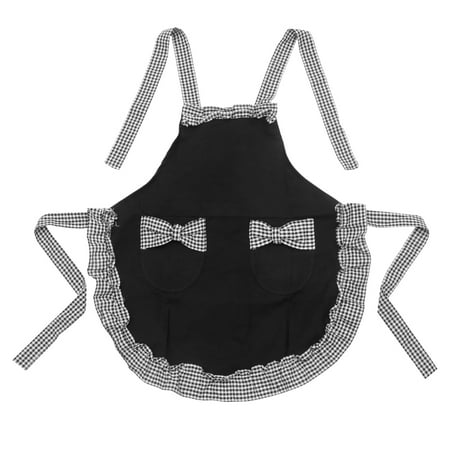 Fashion Apron with Pockets Adjustable Halter Serving Aprons Kitchen Apron (Black with Black and White Check Pattern)
Fashion Apron with Pockets Adjustable Halter Serving Aprons Kitchen Apron (Black with Black and White Check Pattern)