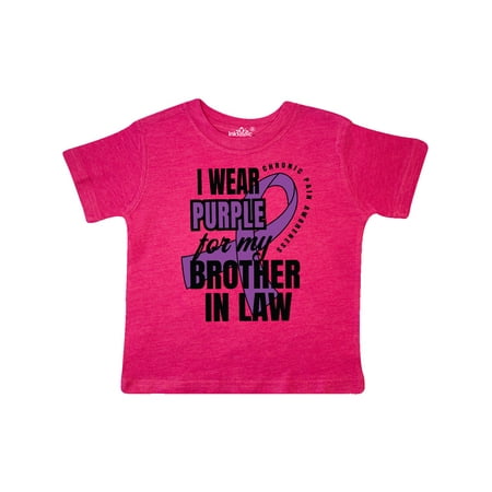 Inktastic Chronic Pain I Wear Purple For My Brother in Law Gift Toddler Boy or Toddler Girl T-Shirt
Inktastic Chronic Pain I Wear Purple For My Brother in Law Gift Toddler Boy or Toddler Girl T-Shirt