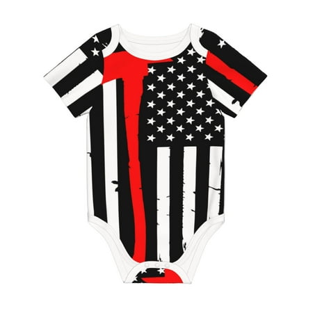 Matuu Firefighters USA Flag for Baby Short-Sleeve Bodysuit Soft Cotton Comfortable and Breathable Perfect for Newborns and Infants
Matuu Firefighters USA Flag for Baby Short-Sleeve Bodysuit Soft Cotton Comfortable and Breathable Perfect for Newborns and Infants