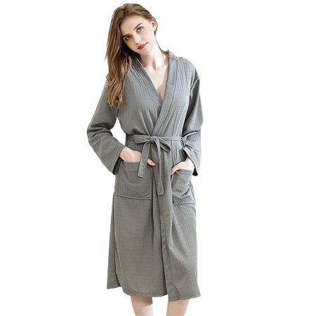 Women s Lightweight Waffle Plaid Bathrobe Plus Size Knee-length Terry Kimono Short Bathrobe 3/4 Sleeve Loose Comfy Robe Sleepwear with Front Pockets Casual Loungewear S-XL Gray
Women s Lightweight Waffle Plaid Bathrobe Plus Size Knee-length Terry Kimono Short Bathrobe 3/4 Sleeve Loose Comfy Robe Sleepwear with Front Pockets Casual Loungewear S-XL Gray