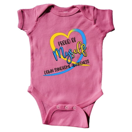 Inktastic Proud of Myself Down Syndrome Awareness Heart Ribbon Gift Baby Boy or Baby Girl Bodysuit
Inktastic Proud of Myself Down Syndrome Awareness Heart Ribbon Gift Baby Boy or Baby Girl Bodysuit