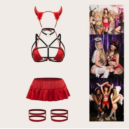 YDKZYMD Women V Neck Teddy Lingerie Bodysuit Sets Christmas 2 Pieces Chemise With Trim Underwear Sheer Sexy Babydoll Bra And Panty Set
YDKZYMD Women V Neck Teddy Lingerie Bodysuit Sets Christmas 2 Pieces Chemise With Trim Underwear Sheer Sexy Babydoll Bra And Panty Set