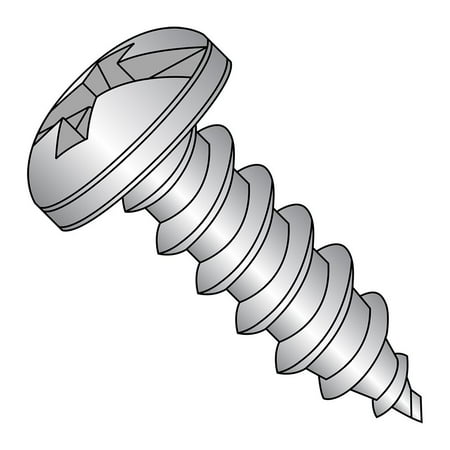 18-8 Stainless Steel Sheet Metal Screw Plain Finish Pan Head Combination Phillips-Slotted Drive Type A #12-11 Thread Size 1-1/4 Length (Pack of 10)
18-8 Stainless Steel Sheet Metal Screw Plain Finish Pan Head Combination Phillips-Slotted Drive Type A #12-11 Thread Size 1-1/4 Length (Pack of 10)
