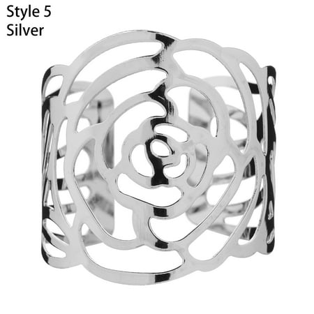 Restaurant Ornament Party Supplies Kitchen Gadgets Napkin Rings Table Decoration Napkin Buckle Towel Holder SILVER STYLE 5
Restaurant Ornament Party Supplies Kitchen Gadgets Napkin Rings Table Decoration Napkin Buckle Towel Holder SILVER STYLE 5