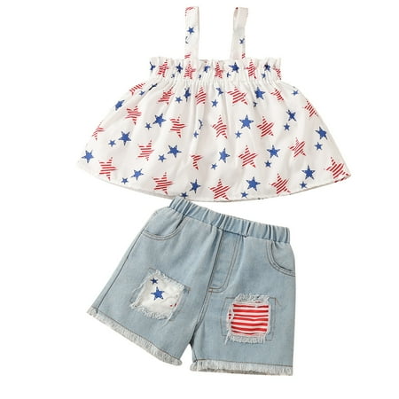 Toddler Outfit Sets For Teens Baby Girls Boys 4Th Of July Ruffle Sleeveless Top Shorts Independence Day Kids Clothes Suit
Toddler Outfit Sets For Teens Baby Girls Boys 4Th Of July Ruffle Sleeveless Top Shorts Independence Day Kids Clothes Suit