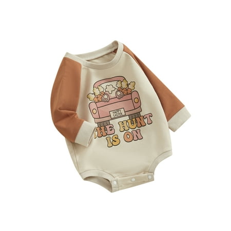 Co.MMehjri Toddler Baby Sweatshirt Romper Easter Letter Print Long Sleeve Jumpsuit for Newborn Girl Boy Cute Clothes
Co.MMehjri Toddler Baby Sweatshirt Romper Easter Letter Print Long Sleeve Jumpsuit for Newborn Girl Boy Cute Clothes