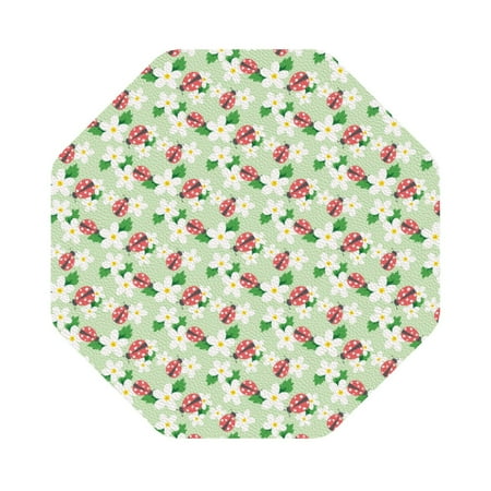 Giroia Flower With Ladybug Coasters Leather Coasters Set of 6 Coaster for Drinks Octagon
Giroia Flower With Ladybug Coasters Leather Coasters Set of 6 Coaster for Drinks Octagon