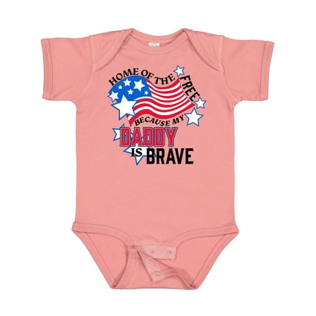 Inktastic Home of the Free Because My Daddy is Brave Gift Baby Boy or Baby Girl Bodysuit
Inktastic Home of the Free Because My Daddy is Brave Gift Baby Boy or Baby Girl Bodysuit