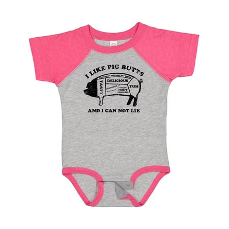 Inktastic I Like Pig Butts Gift Baby Boy or Baby Girl Bodysuit