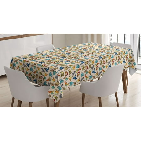 Birds Tablecloth Repeating Theme Several and Funny Birds in Cartoon Style Rectangle Satin Table Cover Accent for Dining Room and Kitchen 60 X 90 Multicolor by Ambesonne
Birds Tablecloth Repeating Theme Several and Funny Birds in Cartoon Style Rectangle Satin Table Cover Accent for Dining Room and Kitchen 60 X 90 Multicolor by Ambesonne