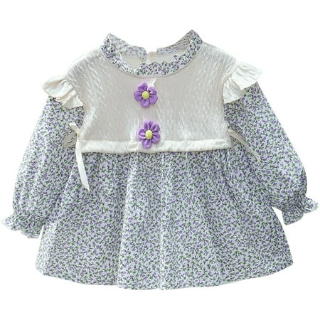 Sngxgn Vintage Floral Girls Dress Summer Casual Cotton Baby DressBackless Dress Purple 4-5 Years
Sngxgn Vintage Floral Girls Dress Summer Casual Cotton Baby DressBackless Dress Purple 4-5 Years