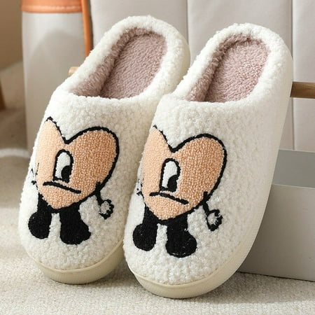 CoCopeaunt Womens Winter Home Slippers Cute Loving Heart Autumn Warm Thick Plush Non-Slip Mens Shoes Couple House Slient Slides Bedroom
CoCopeaunt Womens Winter Home Slippers Cute Loving Heart Autumn Warm Thick Plush Non-Slip Mens Shoes Couple House Slient Slides Bedroom