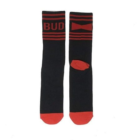 H3 Sportsgear Budweiser Crew Socks-Red/Black