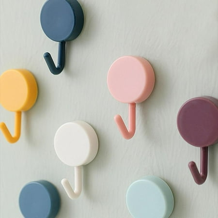 CUTELOVE 10pcs Solid Color Wall Hook Free Punching Door Without Trace Nail Small Hook Clothes Hanger Wall Mounted Decorative Hooks
CUTELOVE 10pcs Solid Color Wall Hook Free Punching Door Without Trace Nail Small Hook Clothes Hanger Wall Mounted Decorative Hooks