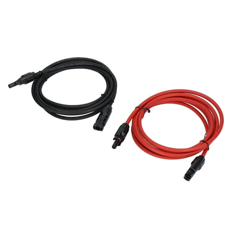 2024 2Pcs Solar Panel Extension Cable 10AWG 6mm2 Solar Extension Cable Rated Voltage 1000V DC Red Black 3 m / 9.8ft
2024 2Pcs Solar Panel Extension Cable 10AWG 6mm2 Solar Extension Cable Rated Voltage 1000V DC Red Black 3 m / 9.8ft