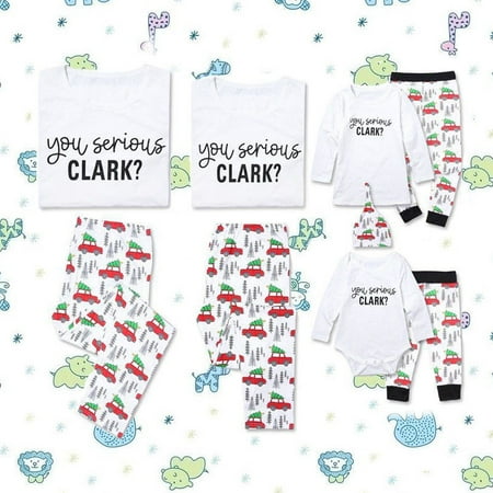 Family Christmas Pajama Set You Serious Clark White Top Xmas Tree Car Pants Home Sleepwear
Family Christmas Pajama Set You Serious Clark White Top Xmas Tree Car Pants Home Sleepwear