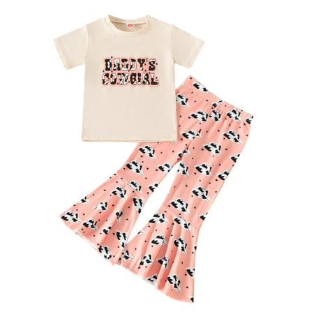 Toddlers And Baby Girls Sets Clothing Letter Printed O-Neck Short Sleeve Summer Tops Pants Outfits Clothes Clothes Cozy Leisure Comfy Streetwear Outfits
Toddlers And Baby Girls Sets Clothing Letter Printed O-Neck Short Sleeve Summer Tops Pants Outfits Clothes Clothes Cozy Leisure Comfy Streetwear Outfits