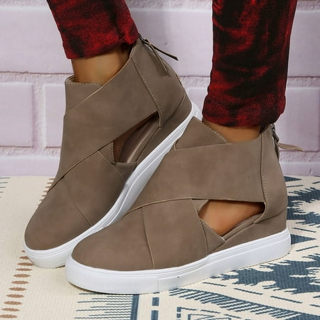 Leisure Women s Summer Hollow Out Non Slip Wedges Round Toe Breathable Zipper Lazy Leather Shoes Sandals
Leisure Women s Summer Hollow Out Non Slip Wedges Round Toe Breathable Zipper Lazy Leather Shoes Sandals